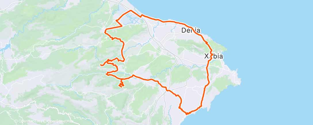 Map of the activity, Lunch Ride