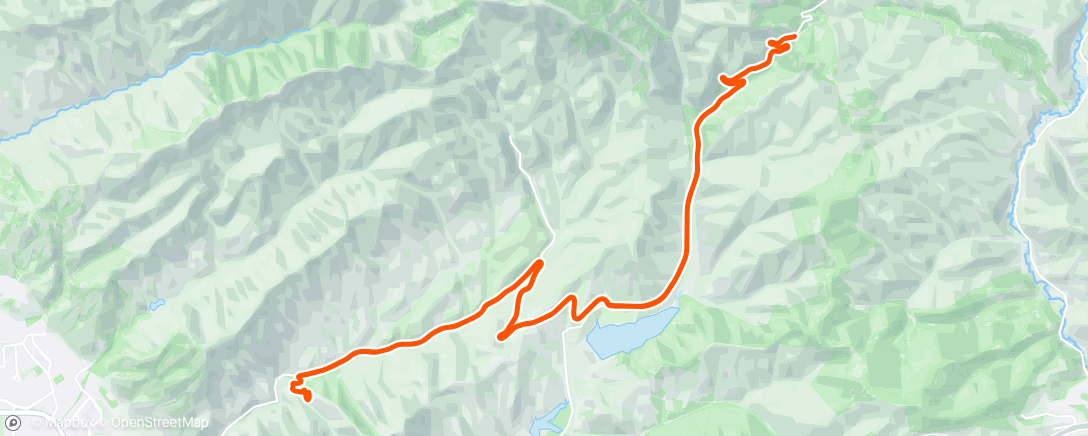 Map of the activity, Lunch Ride