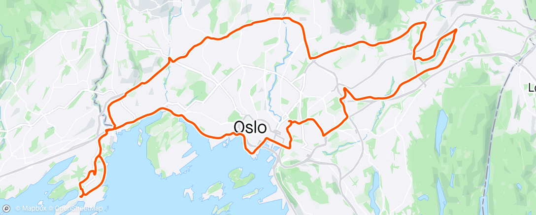 Map of the activity, Forsøk søndagslangtur i topp🌞😎🚴‍♂️..