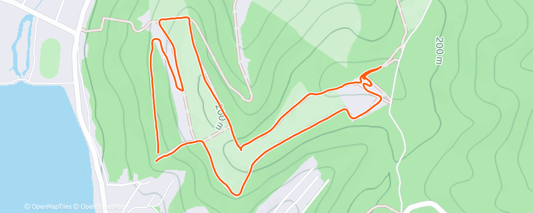 Map of the activity, Утренний забег