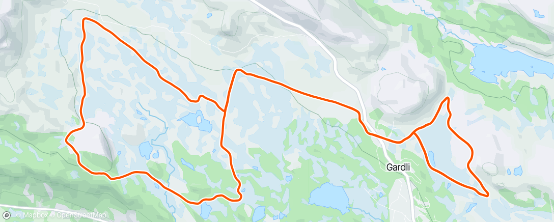Map of the activity, Rundt Blå 4 med Petter😅