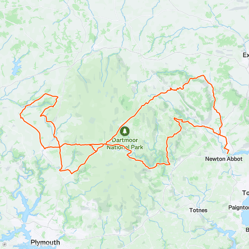 Dartmoor Classic grande 168.5 km Road Cycling Route on Strava