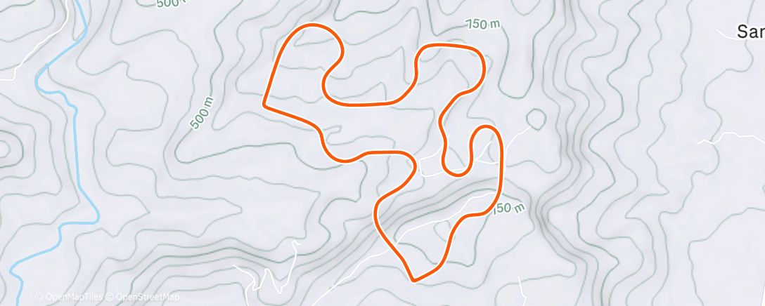 Map of the activity, MyWhoosh - Amazonia