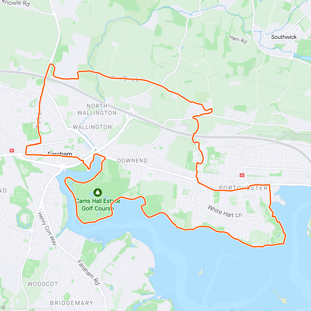 Map of the activity, Run with hills, coffee, shingle, mr P and a beer