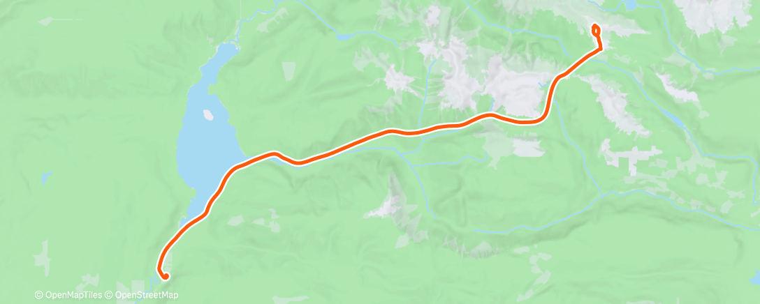 Карта физической активности (Morning Backcountry Ski)