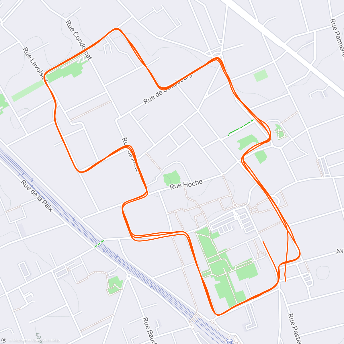 Map of the activity, RP 10K Corrida Houilles 😎