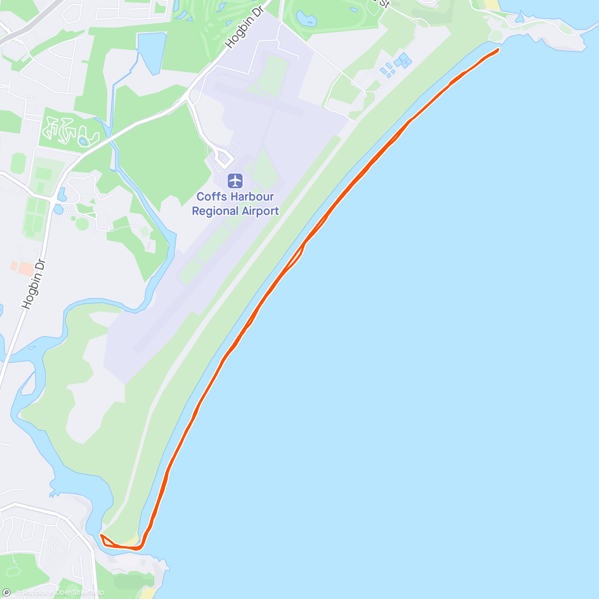 Map of the activity, Beach Run 🏃🏼‍♂️ Bliss