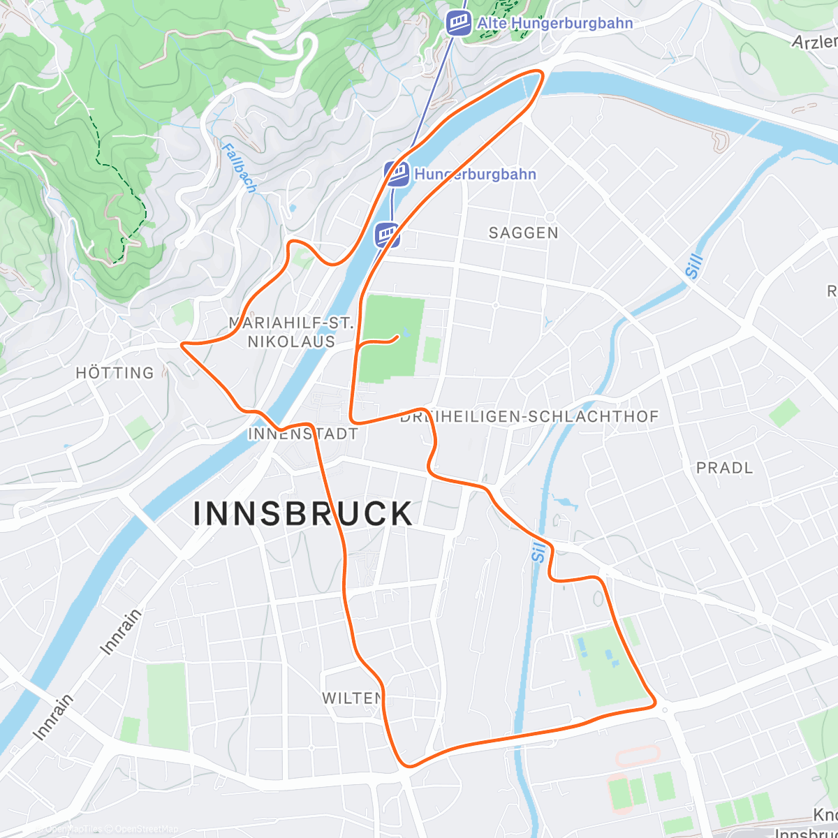 Map of the activity, Zwift - Group Ride: USMeS - Boot Camp🥾 [C] 2.2 - 2.8w/kg (C) on Innsbruckring in Innsbruck