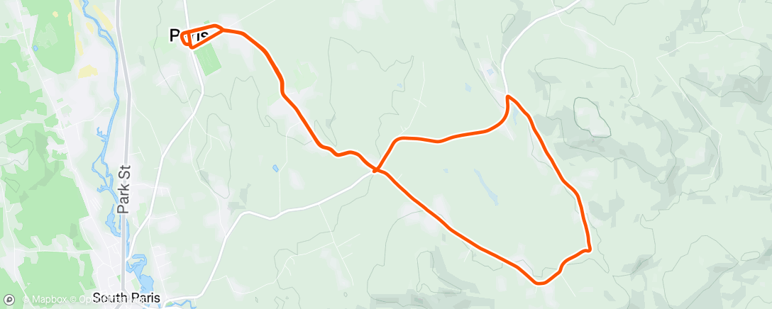 Map of the activity, Afternoon Ride