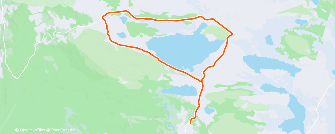 Map of the activity, Morning Nordic Ski