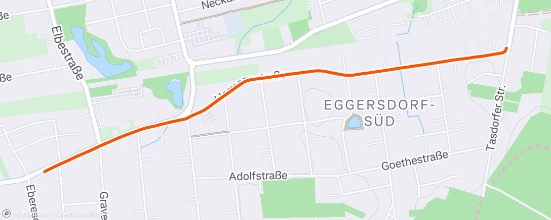 Map of the activity, Afternoon Walk