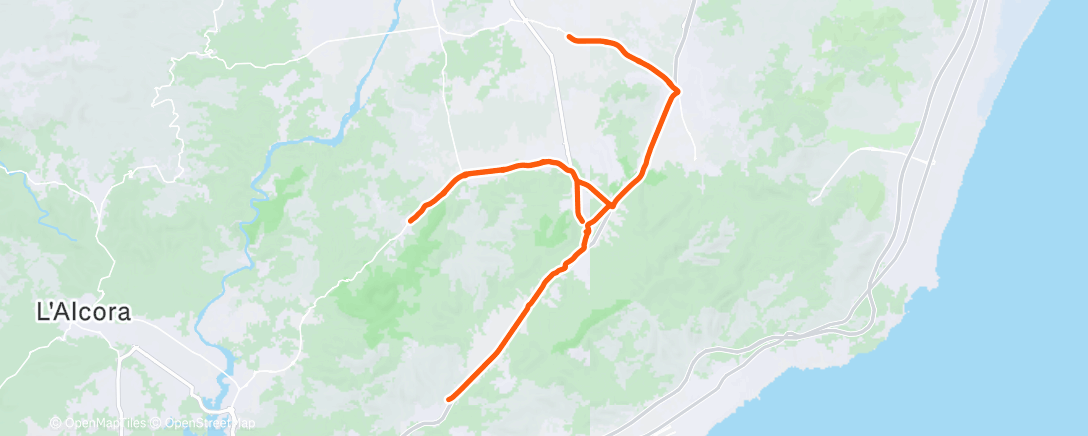 Карта физической активности (Bicicleta por la mañana)