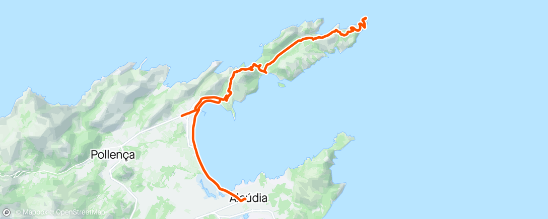 Map of the activity, Mallorca - day 3