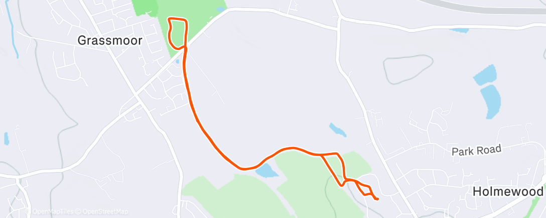 Map of the activity, Morning Walk