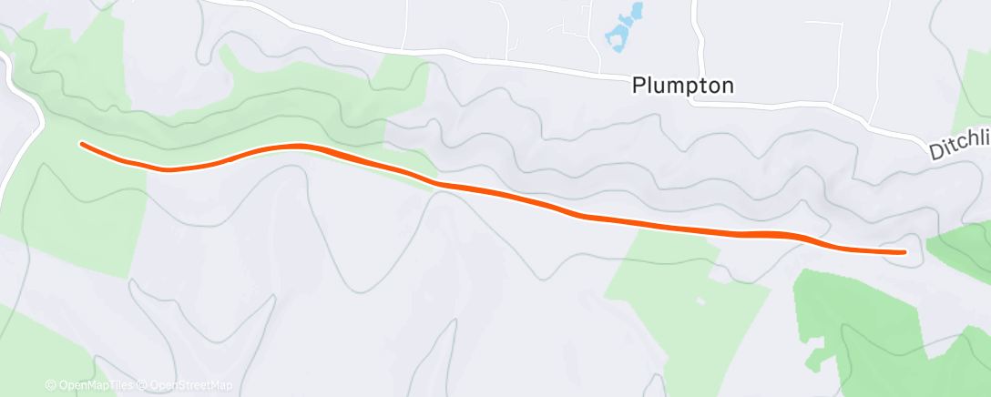 Map of the activity, Morning Run