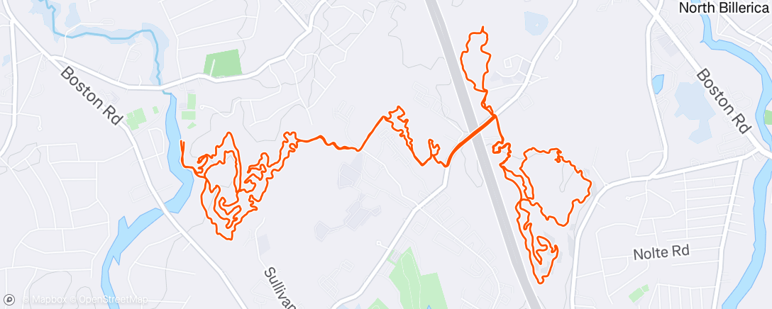 Map of the activity, Morning Mountain Bike Ride