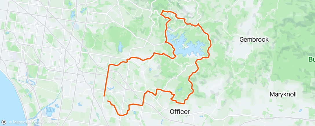 Map of the activity, Saturday hills