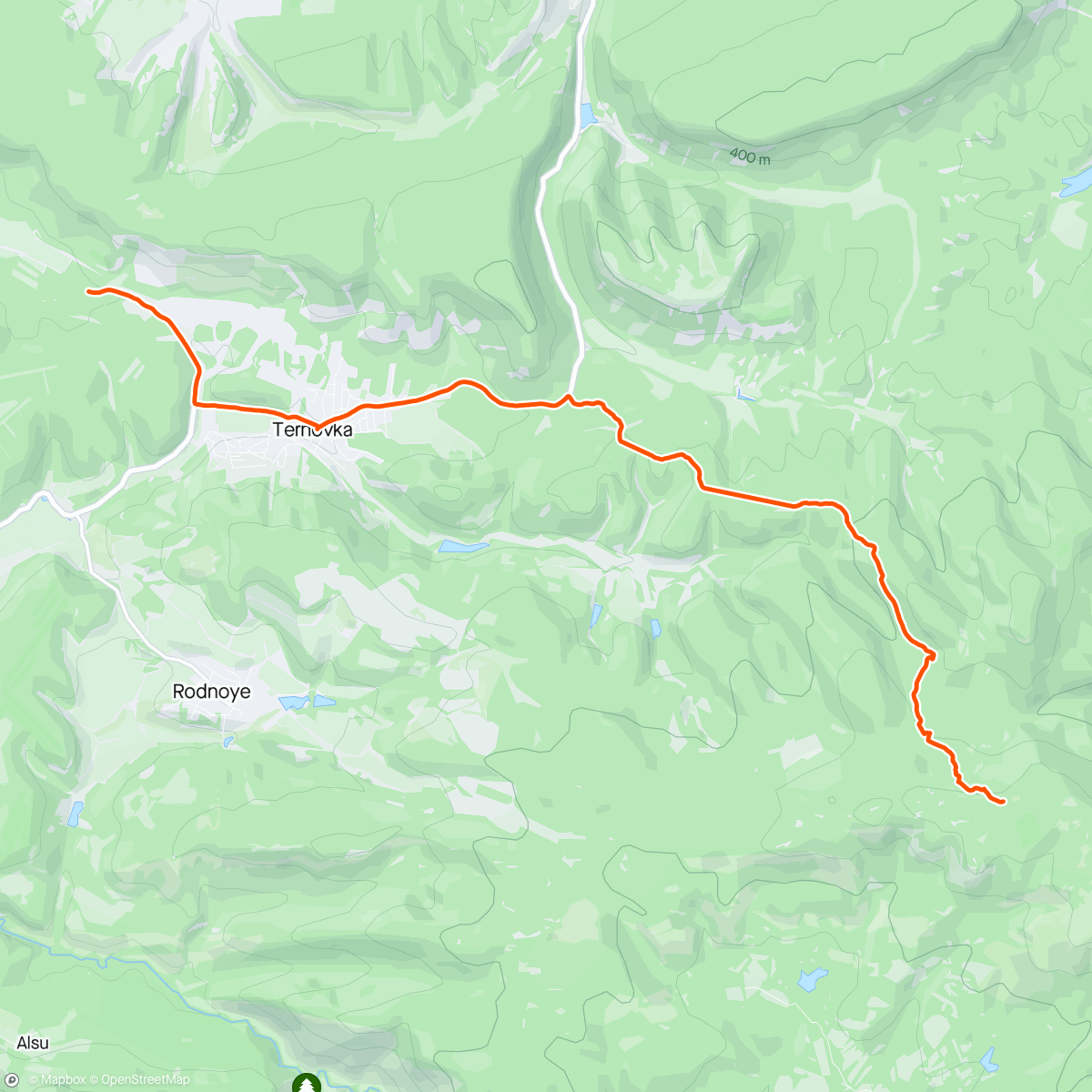 Map of the activity, На перевал Бечку. Охота за пионами