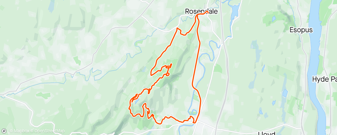 Map of the activity, Wonderful day to ride around Mohonk...missed riding the Top Fuel