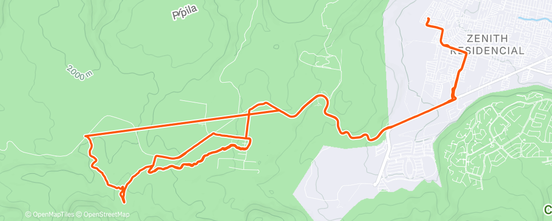 Карта физической активности (Morning Mountain Bike Ride)