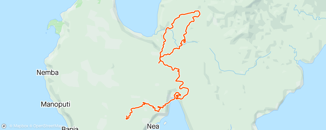Карта физической активности (Zwift - Pacer Group Ride: Makuri 40 in Makuri Islands with Bernie)