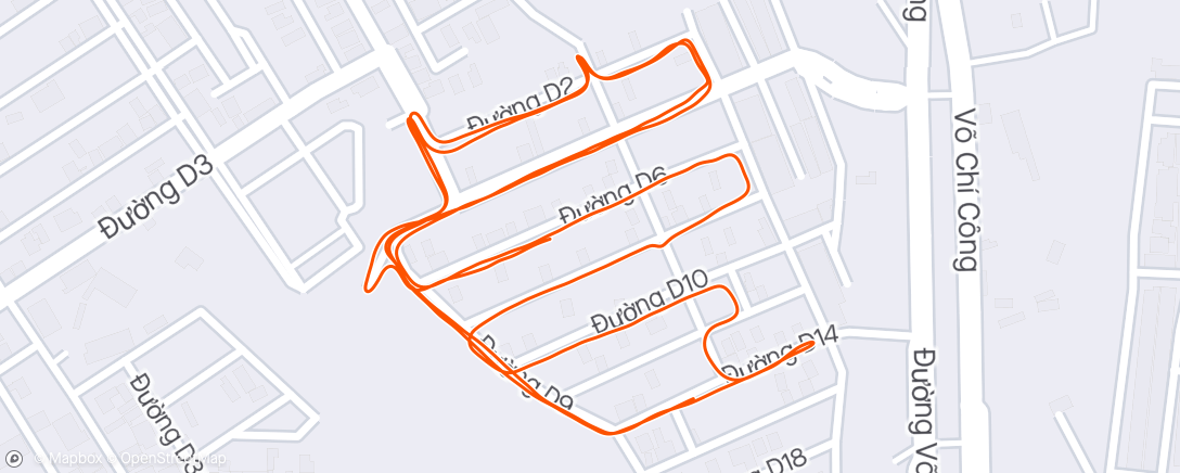 Mappa dell'attività Morning Run
