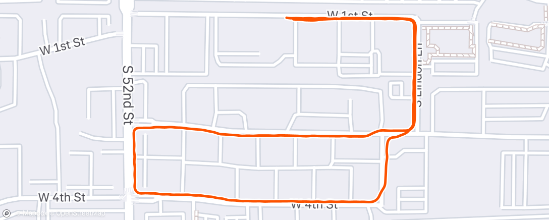 Map of the activity, Morning Walk