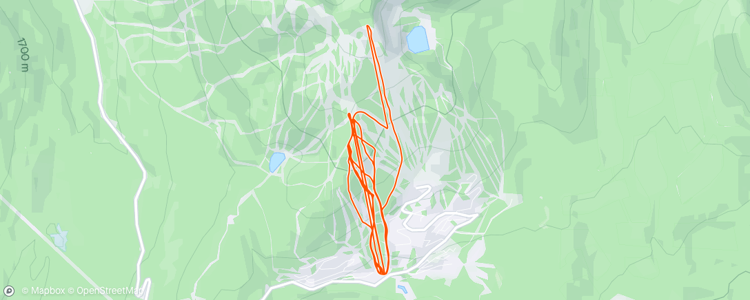 Map of the activity, Saturday Morning Ski