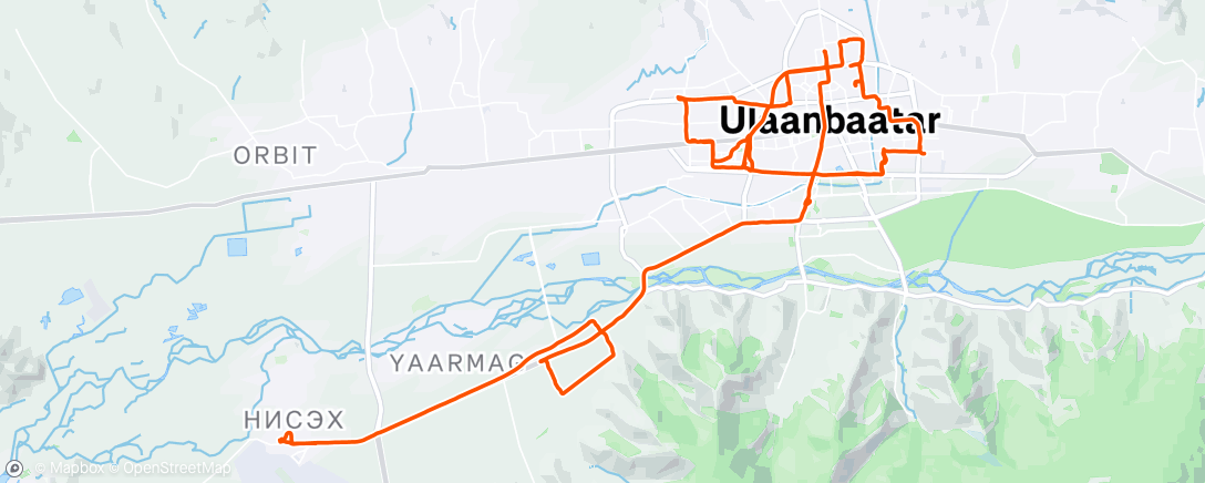 Map of the activity, 🚴🏼‍♂️📲Ip&otter📦