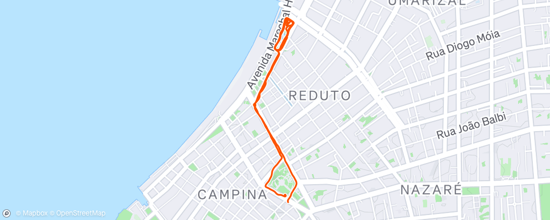 Map of the activity, Morning Run - Corrida Matinal