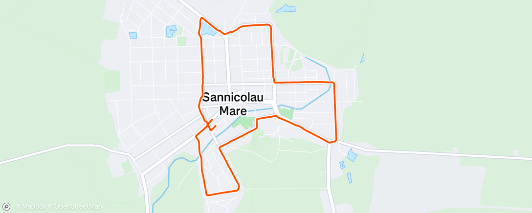 Map of the activity, Night Run