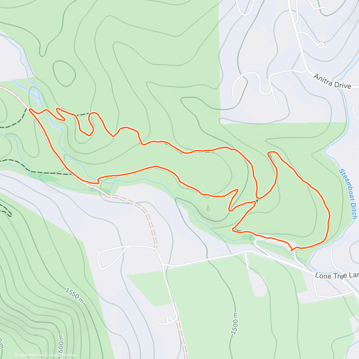 Map of the activity, Pup Walk