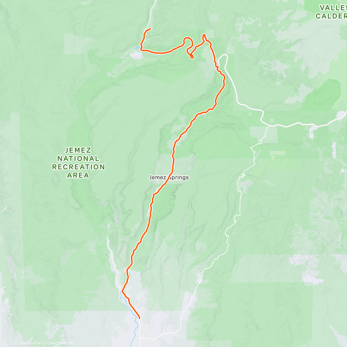 Map of the activity, ROUVY - Jemez Forest Area | New Mexico | USA