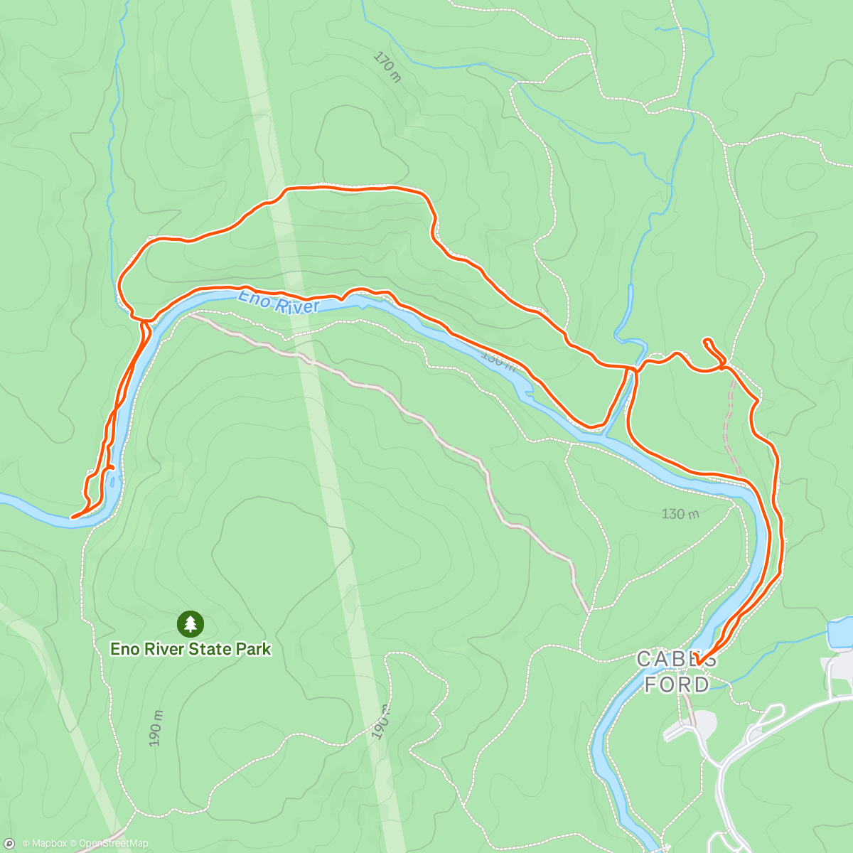 Map of the activity, Treat Hike for everyone