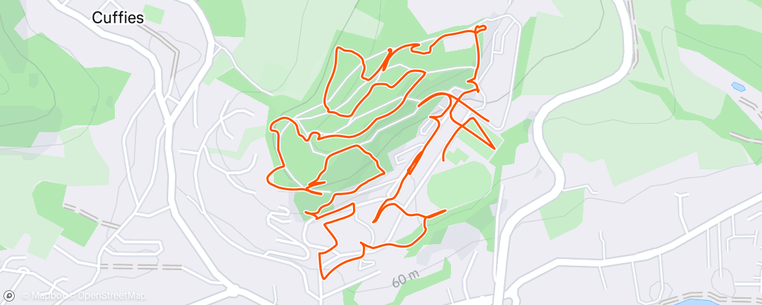 Map of the activity, CO 60 balises du STAPS avec Théo 🏃‍♂️