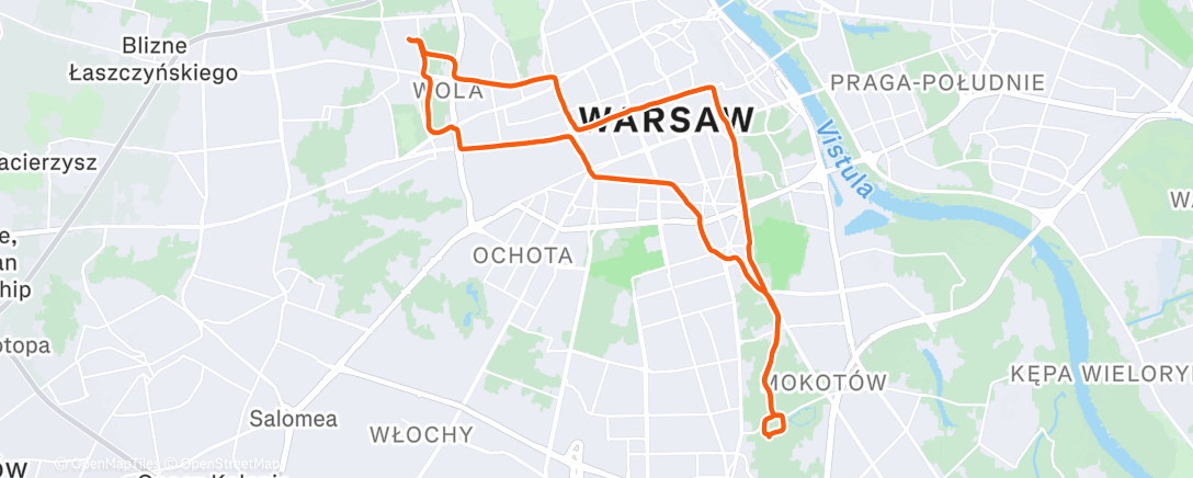 Map of the activity, Morning Gravel Ride