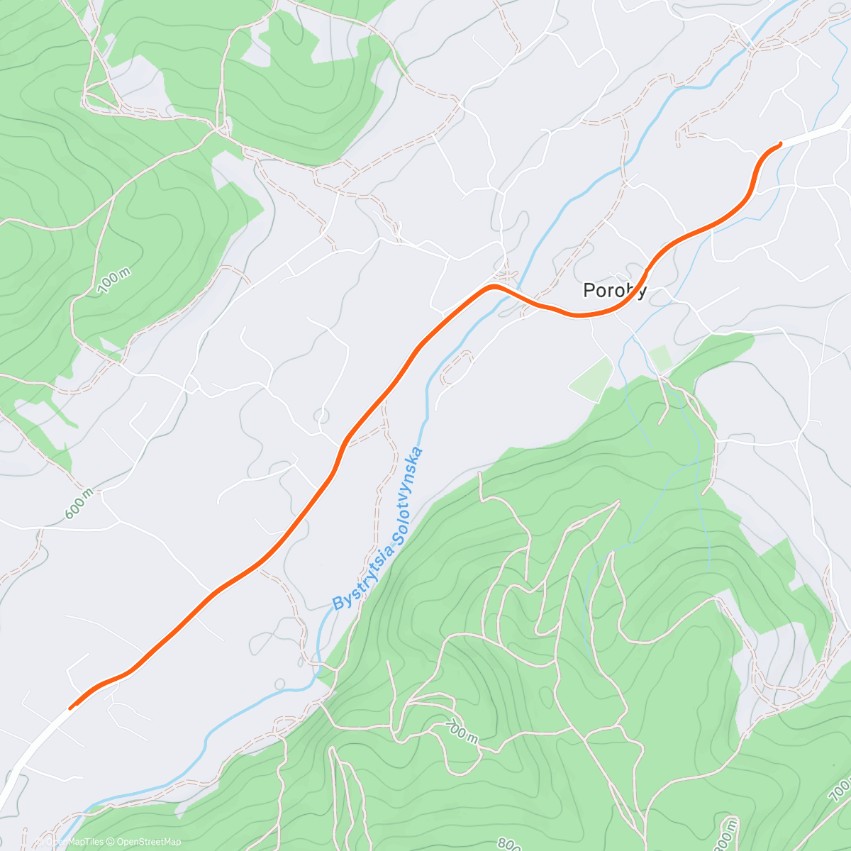 Map of the activity, Afternoon Ride