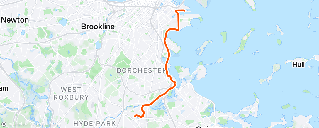 Map of the activity, Surprisingly few puddles for 4 inches of rain. But a flat