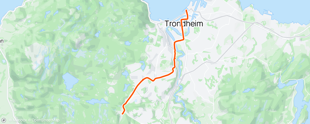 Mapa de la actividad, from Granåsen