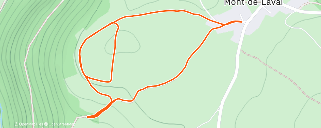 Map of the activity, Séance Myocross Max