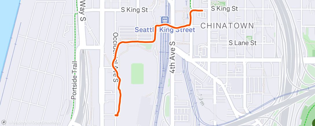 Map of the activity, Morning Walk