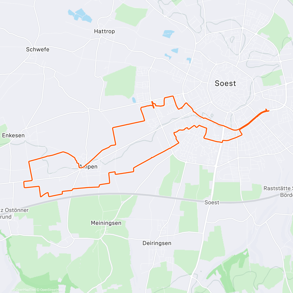 Карта физической активности (Ampen)