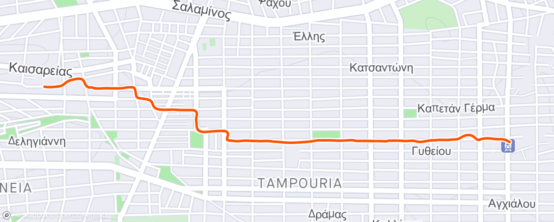 Kaart van de activiteit “Afternoon Walk”