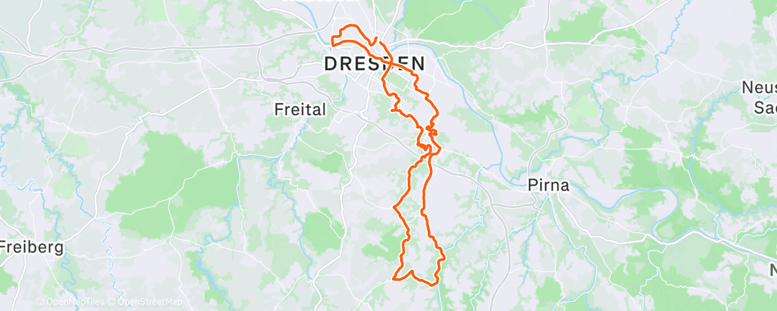 Map of the activity, Slalom