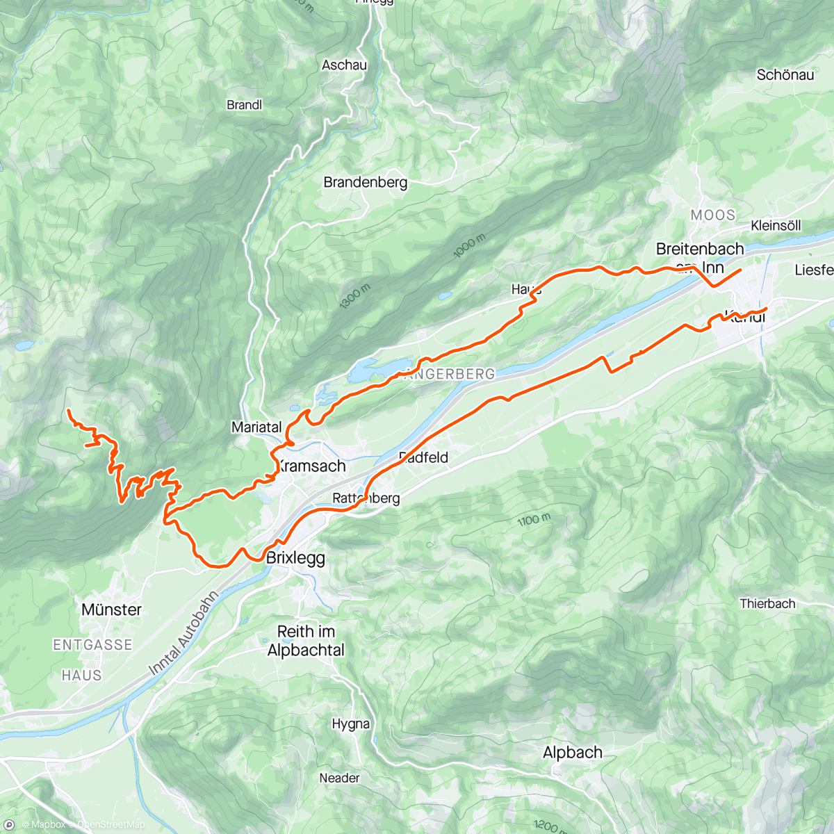 Map of the activity, MTB 🚵‍♀️ gleich mal Oberschenkl zerstört 💀