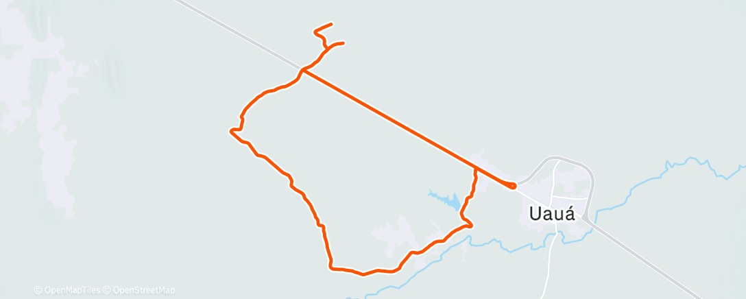 Map of the activity, Noite Passeio