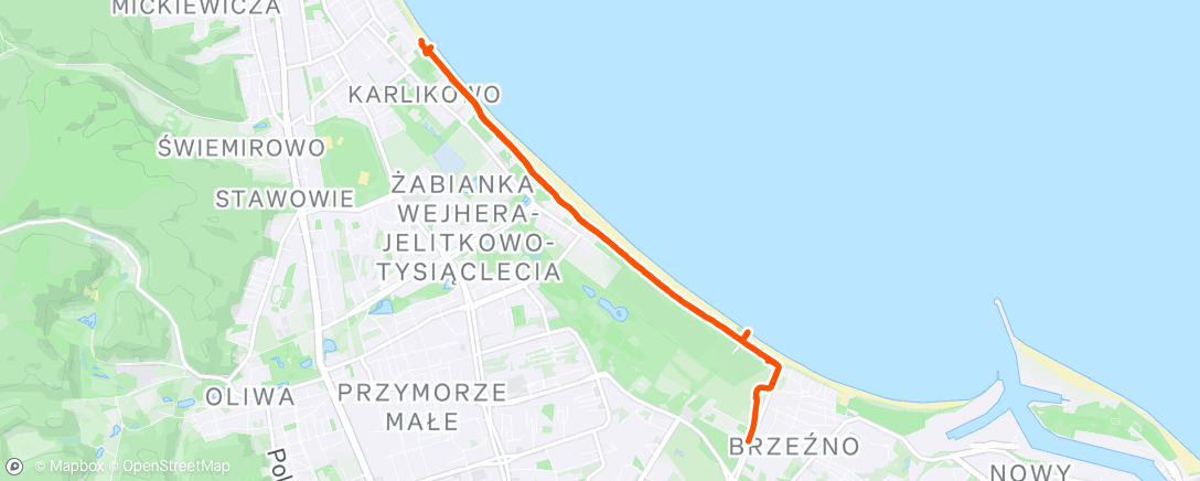 Map of the activity, Afternoon Walk
