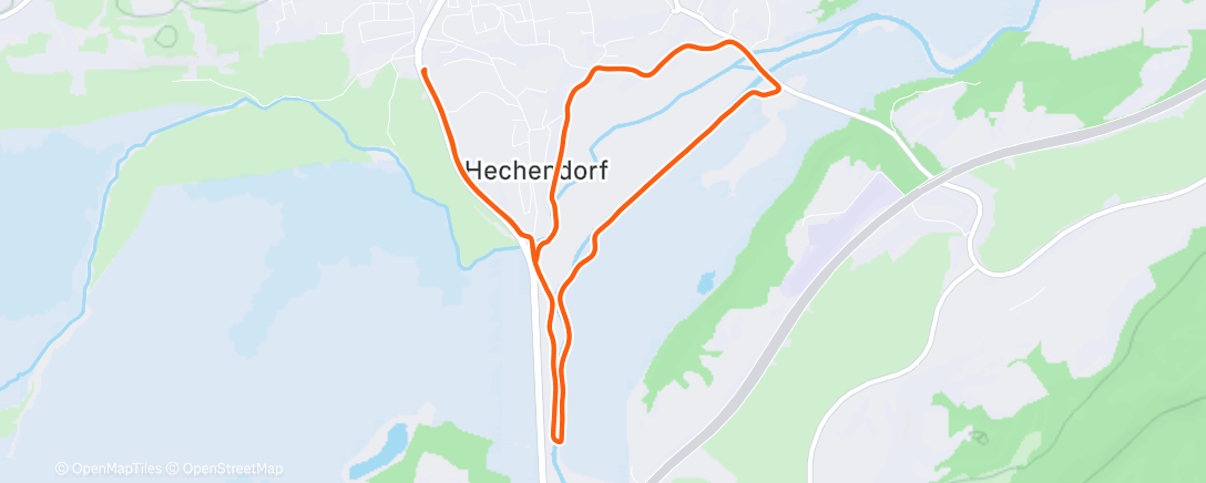 Map of the activity, Blaues Land läuft - Speed