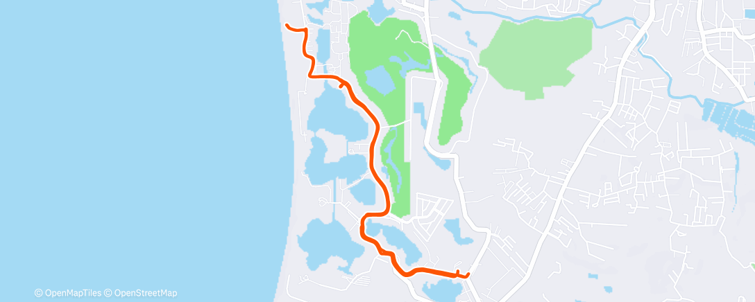 Map of the activity, Утренний забег