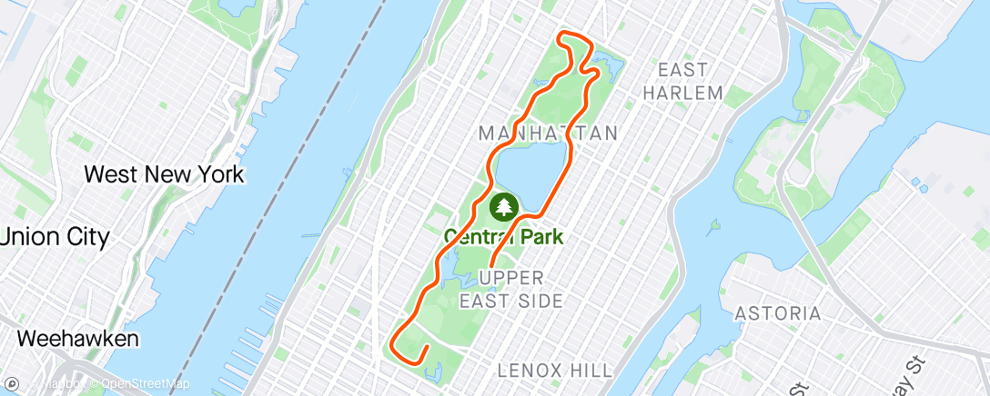 Map of the activity, Zwift - Zone 2 in New York